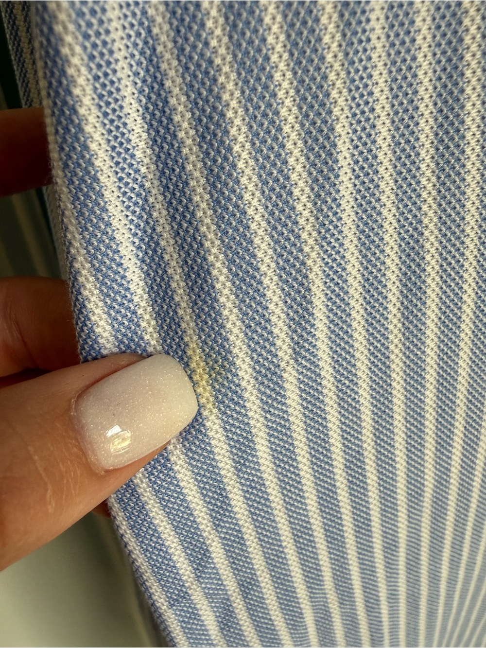 Polo Ralph Lauren Blue Stripe Button Front Shirt Dress Cotton Preppy Costal - Picture 5 of 7